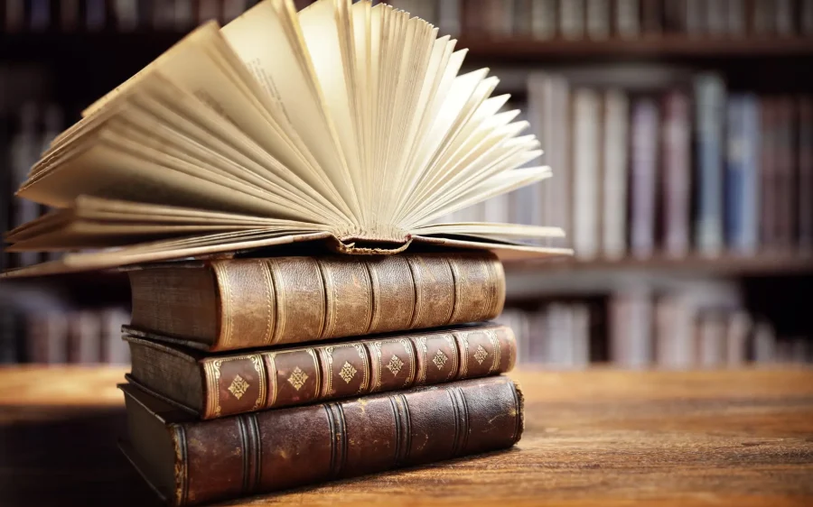 Books in library