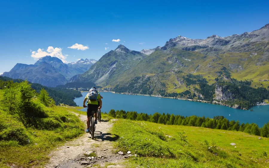 Cycling in the mountains